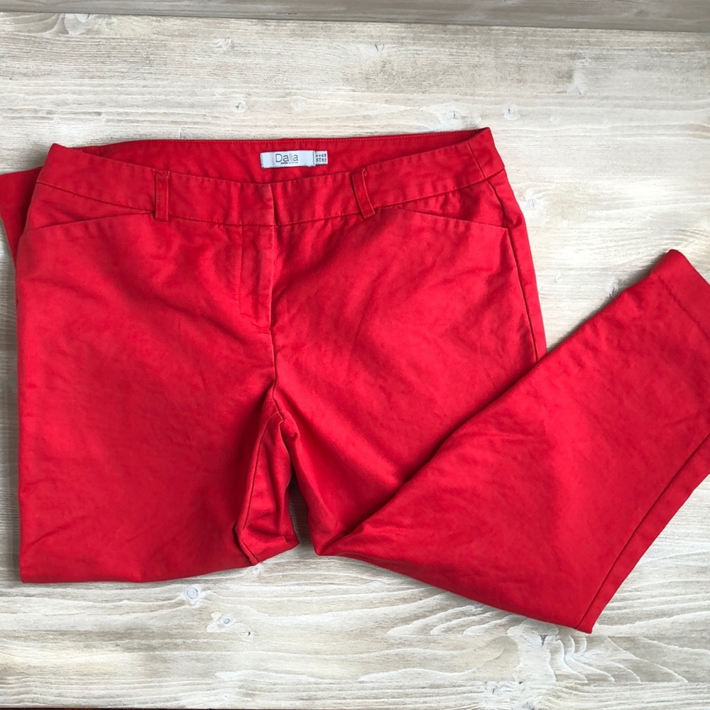 Red dress pants